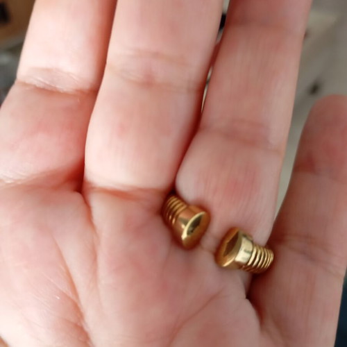 Heart ring like new, adjustable stainless steel, gold color