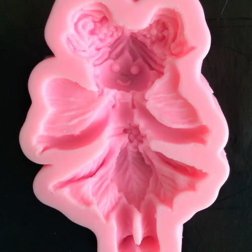 Silicone mold fairy used for fondant