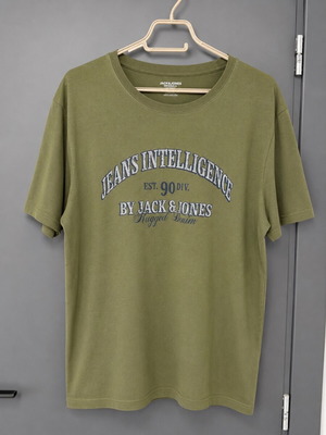 Jack & Jones green T-shirt used, men's size L