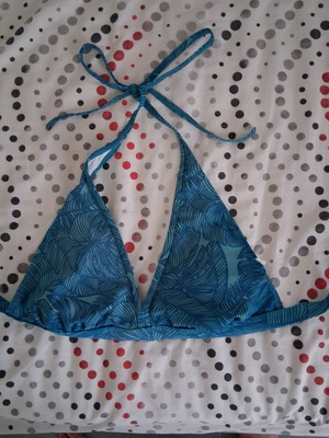 Women's bikini top like new, size M, blue turquoise