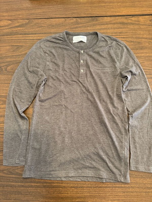 ZARA grey thin long-sleeve relaxed fit shirt size S used