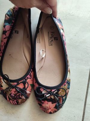 Ballet flats used, size 37, multicolor