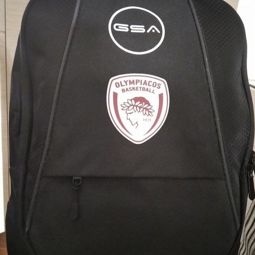 GSA backpack Olympiacos BC, authentic sports bag with shoe compartment
