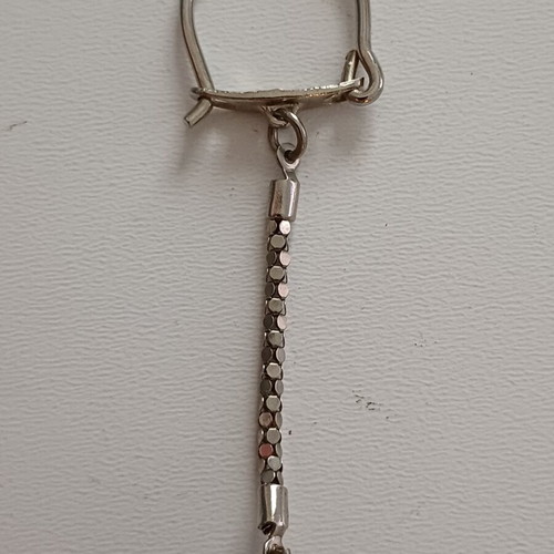 Vintage keychain with natural semi-precious stone, like new