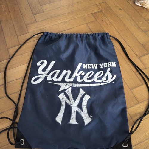New York Yankees nylon backpack, blue