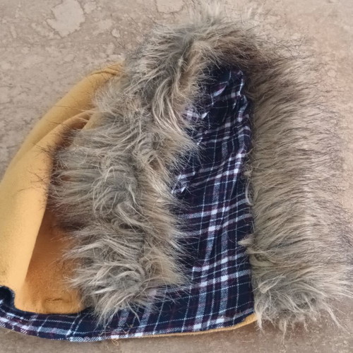 Montgomery coat used, yellow, size XL
