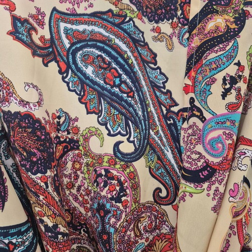 Kimono with paisley pattern like new, multicolor, one size