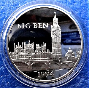 Γαλλία 100 φράγκα -15 ecu //France 100 francs / 15 écus 1994 (PROOF) "Big Ben"