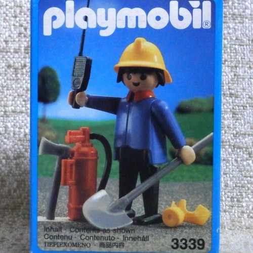Playmobil 3339 Firefighter vintage sealed