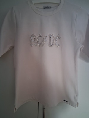 Regalinas white elastic fabric blouse used, winter, size M