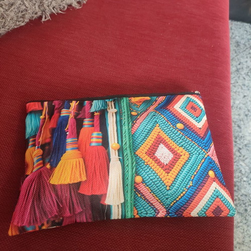 Colorful wristlet bag