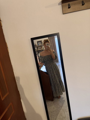Long dress like new, colorful, size M