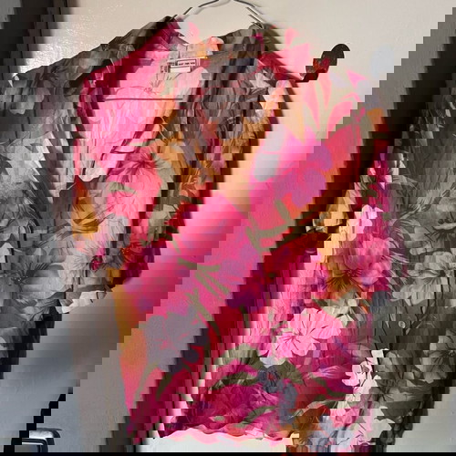 Πουκάμισο floral νέο, μέγεθος M, ροζ