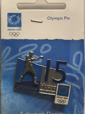 Olympic Pin Athens 2004 15th Day Boxing Limited Edition 2500 Pieces New