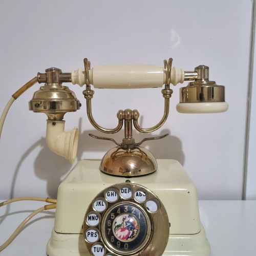 Vintage telephone used, 1960s, Victorian style