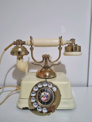 Vintage telephone used, 1960s, Victorian style