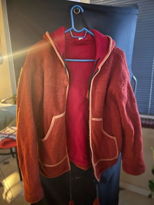 Ethnic / Boho coat with hood like new