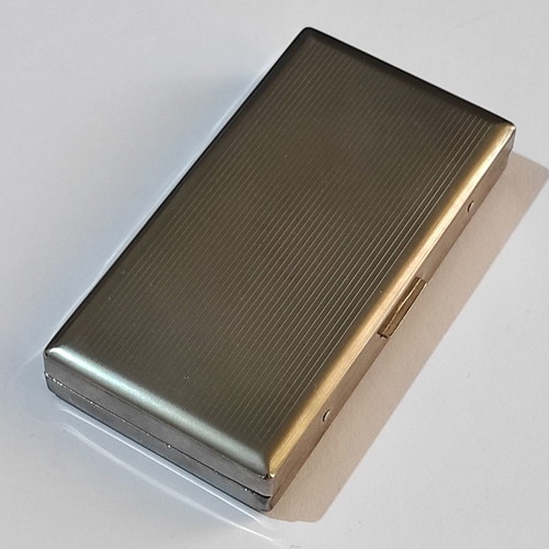Tsubota Pearl used metal cigar case King Size 100mm