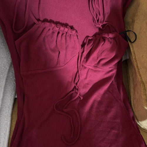 Burgundy lightweight dress like new