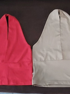 Hyper blouses two, elastic, like new, beige and red