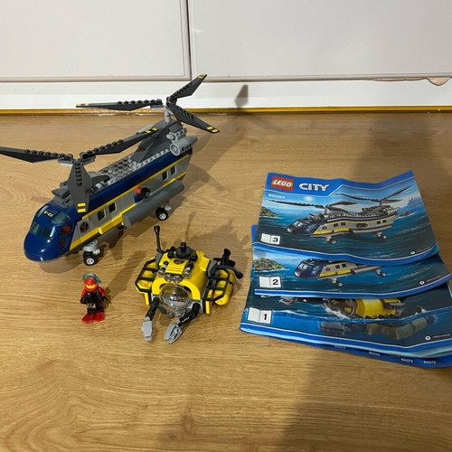 Lego City Deep Sea Helicopter 60093 and Starter Pack 60091 like new