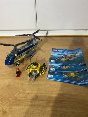 Lego City Deep Sea Helicopter 60093 and Starter Pack 60091 like new