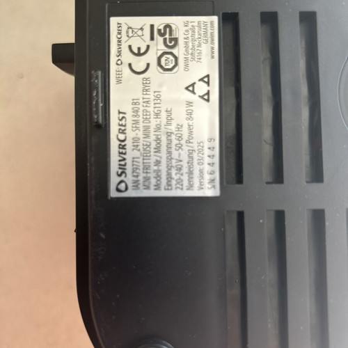Silvercrest Mini Deep Fryer like new, single serving