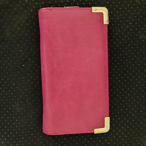 Wallet new, red with many compartments