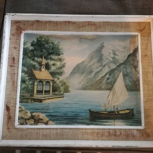 Paintings used, set of 2 with white frame