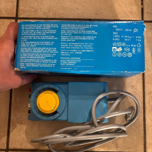 Playmobil 4375 Railway Transformer 14V Controller used with box