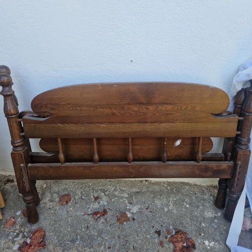 Single bed frame used, wood
