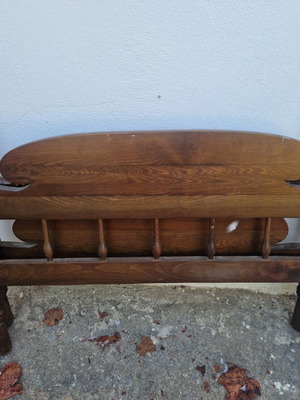Single bed frame used, wood