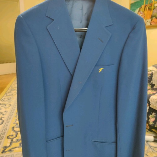 Vintage silk Goodyear jacket used, blue