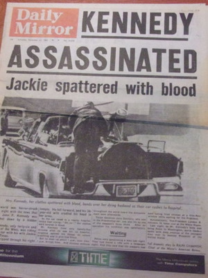 Σπάνιες σελίδες ριπριντ από τη δολοφονία του Κένεντι 1963