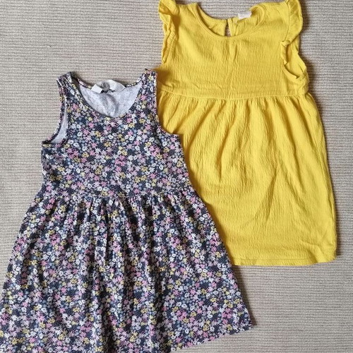 H&M dresses for girls 2-4 years, set of 2