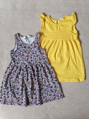 H&M dresses for girls 2-4 years, set of 2