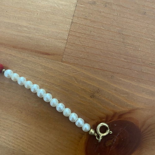 Bracelet with beads and cross