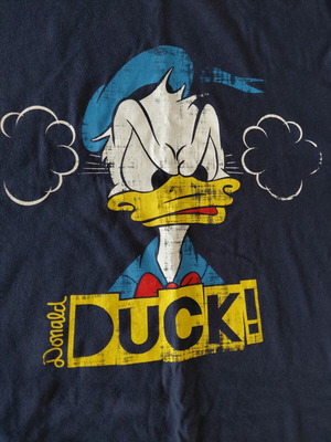 Women's T-shirt L blue Donald Duck graphic like new