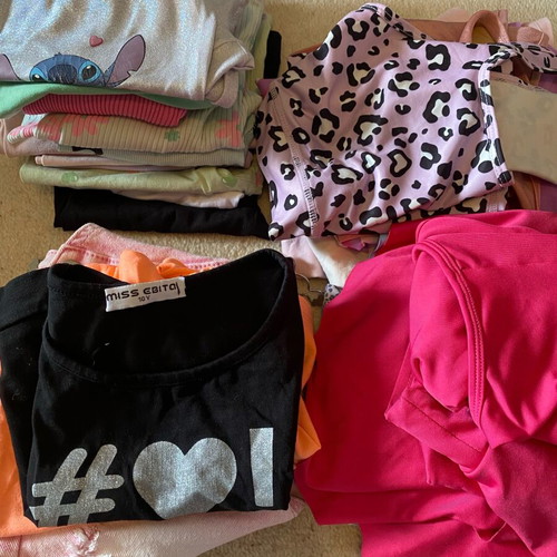 Girls' summer clothes pack size 140cm like new, 30 pieces