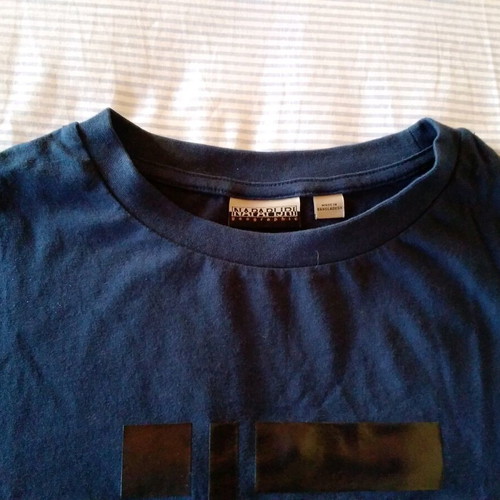 Napapijri women's blue cotton t-shirt XL like new