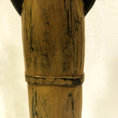 Wooden sculptures woman and man from Banjarjuga like new, hand carved