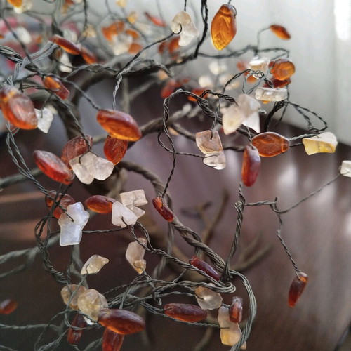 Decorative Tree of Life like new, gemstone accents