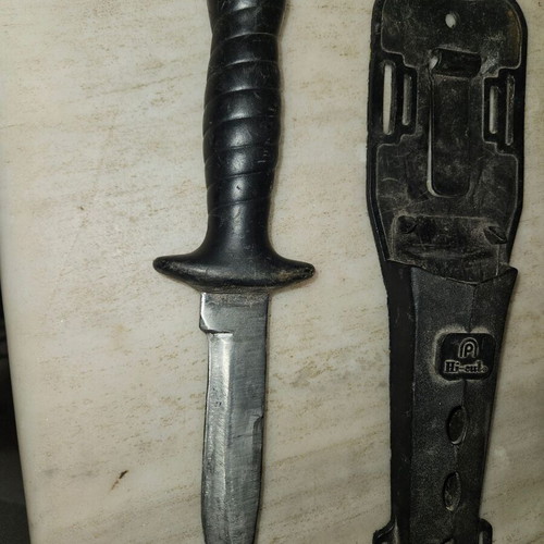 Hi Cut survival knife used stainless steel with sheath