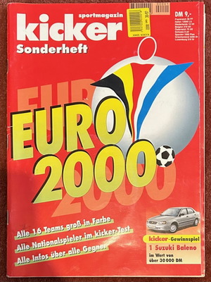 Kicker αφιέρωμα Euro 2000 μεταχειρισμένο περιοδικό