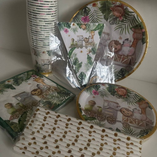 Jungle birthday set new for 25 people