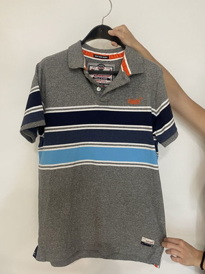Superdry Polo shirt XL like new, colorful cotton