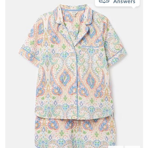 Joules pyjama new, size L/XL, colorful, cotton