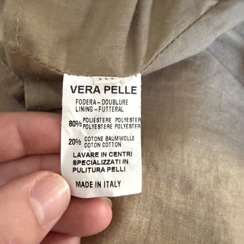 Vera Pelle jacket like new, genuine leather, size M/L