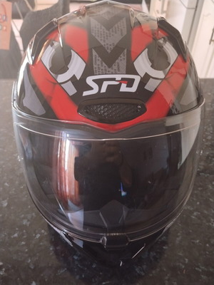 SPD 506 Terminator Full-Face Helmet new with internal visor