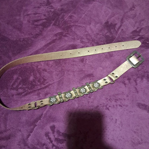 Vintage leather belts with rhinestones and stones, like new